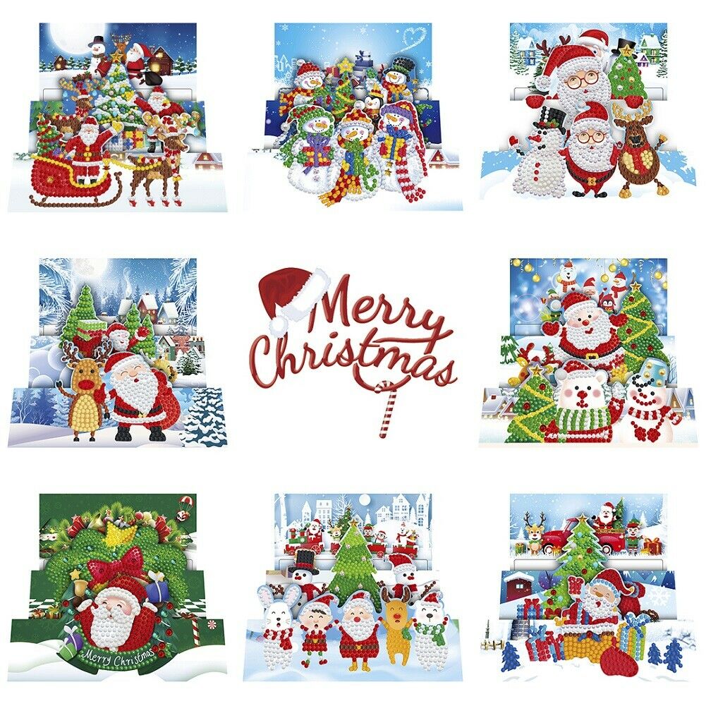 Diamond Christmas Cards (8 Pack) - Dreamer Designs