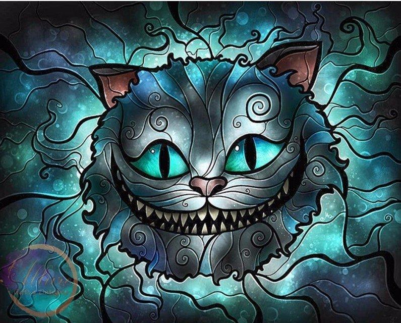 Cheshire Cat Alice in Wonderland - Diamond Art Home