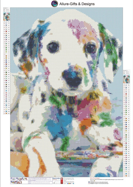 Allure - Gifts & Designs Diamond Paintings Painted Puppy Diamond Painting Kit 40cm x 60cm