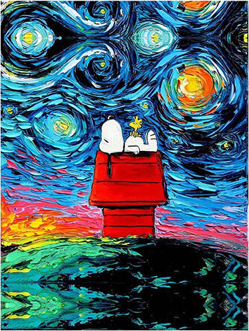 Allure - Gifts & Designs Diamond Paintings Snoopy Starry Night