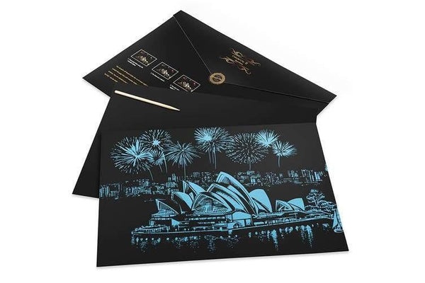 Allure - Gifts & Designs Scratch Paintings Sydney Opera House Scratch Painting Kit