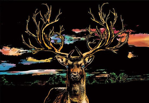 Allure - Gifts & Designs Scratch Paintings Watercolour Deer